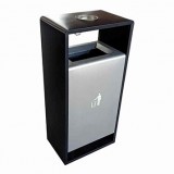 戶外小區方形不銹鋼垃圾桶單筒